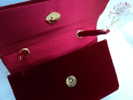 PETIT SAC ROUGE VELOURS / RIGIDE//BOUTON PRESSION //LIRE & VOIR !!! - Miniaturas Mujer (sin Caja)