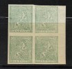 ESPAGNE N° 132 ND ** Bloc De 4 - Unused Stamps