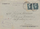 VIGONZA  - Card_Cartolina  6.6.1944 - Repubblica Sociale Italiana - Imperiale Cent. 15 X 2 - Marcophilie