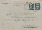 VIGONZA  - Card_Cartolina  6.6.1944 - Repubblica Sociale Italiana - Imperiale Cent. 15 X 2 - Marcofilía