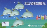 Télécarte Japon * DAUPHIN * DOLPHIN (696) Japan Phonecard * DELPHIN * GOLFINO * DOLFIJN * - Delfines