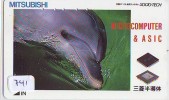 Télécarte Japon * DAUPHIN * DOLPHIN (741) Japan Phonecard * DELPHIN * GOLFINO * DOLFIJN * - Delfines