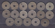 FRANCE - 3eme Republique - 5 Cts Petit Module - (17 Pieces)(entre 1921 Et 1939) - 5 Centimes