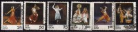 India Used 1975, Set Of 6,  Ndian Classical Dances, Dance,  Culture, Costume, - Gebruikt