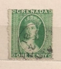 GRENADA GRENADE 1879 Q. VICTORIA 1p Used &mounted - Grenada (...-1974)