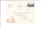 A1192  LETTRE  MAROC   1953 - Storia Postale