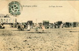 CPA 62 BOULOGNE SUR MER LA PLAGE LES TENTES 1906 - Boulogne Sur Mer