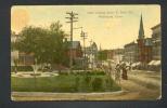 USA  WATERBURY PARK LOOKING DOWN E. MAIN STREET , OLD  POSTCARD - Waterbury