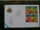 2000 Busta Primo Giorno FDC Giochi Olimpici I 4 Val. Se Tenant Fumetti PIMPA - Covers & Documents