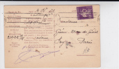 SEMEUSE - 1928 - PERFORE P.O (CHEMINS DE FER PARIS ORLEANS) Sur CARTE POSTALE COMMERCIALE De SALERS (CANTAL) - Altri & Non Classificati