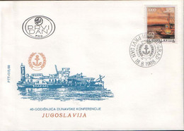 DANUBE CONFERENCE-FDC MI 2291 , YUGOSLAVIA - FDC