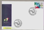 BUSTA TRICOLORE Con ANNULLO " RADUNO AERONAUTICA A TORINO " PER L'UNITA' D'ITALIA - 2011-20: Storia Postale