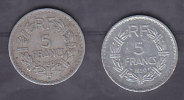 FRANCE - Gouvernement Provisoire - 5 Frs Lavrillier - 1950 Et 1950B - 5 Francs