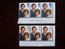 GB 1981 ROYAL WEDDING  ISSUE Of 2 Stamps MNH In Corner Block Of 3 MARGINAL. - Neufs