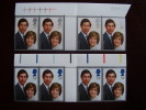 GB 1981 ROYAL WEDDING  ISSUE Of 2 Stamps MNH In Block Of 4 MARGINAL And With Gutter. - Ongebruikt