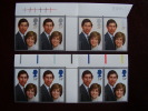 GB 1981 ROYAL WEDDING  ISSUE Of 2 Stamps MNH In Block Of 4 MARGINAL And With Gutter. - Neufs
