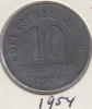 @Y@   Duitsland   10 Pfennig  1921   (1954) - 10 Renten- & 10 Reichspfennig