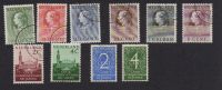 PAYS BAS : Série, Année 1950-51-58, Lot 10 Timbres De Service, Oblitérés:N° 24/25/26/28/32/33/34/36/3 7/39 - Officials