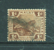 FEDERATED MALAY STATES  -  1900 To 1936  Tiger  1c  Used As Scan - Federated Malay States