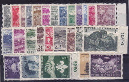 AUTRICHE - ANNEES 1962 COMPLETE (SAUF SERIE 951A/959AA)  **/* - COTE = 44 EUR. - - Annate Complete