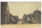 Carte Postale Ancienne Auneuil - Une Rue - Café - Auneuil
