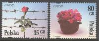 Poland 1995 Europa CEPT Flowers Roses Set Of 2 MNH** - 1995