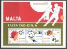 Malta Football Soccer FIFA World Cup Mexico 1986 Block MNH** - 1986 – Mexico