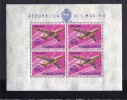 BA78 - SAN MARINO , Posta Aerea : Il Foglietto ***  MNH - Blocchi & Foglietti