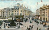 Piccadilly Circus & Regent Street, London. (corner Bend, One Stamp Removed) - Piccadilly Circus