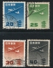 ● JAPAN 1952 / 62 - Aereo - N.° 23 / 26 Usati  - Cat. ? € - Lotto N. 17 - Airmail