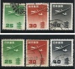 ● JAPAN 1952 / 62 - Aereo - N.° 24 / 26 Usati  - Cat. ? € - Lotto N. 19 /20 - Airmail