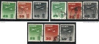 ● JAPAN 1952 / 62 - Aereo - N.° 24 / 26 Usati  - Cat. ? € - Lotto N. 26 /27 /28 - Poste Aérienne