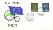 ITALY 1959 EUROPA CEPT FDC ( Roma ) - 1959