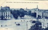 CPA 44 NANTES PLACE LOUIS XVI ET COURS SAINT ANDRE PRIS DE LA CATHEDRALE 1925 - Nantes