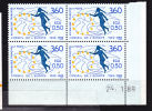 FRANCE SERVICE CONSEIL DE L´EUROPE N° 101  3.60  40E ANNIVERSAIRE DU CONSEIL DE L´EUROPE  COIN DATE DU 24.1.1989 - 1980-1989