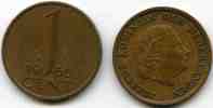 Pays-Bas Netherland 1 Cent 1966 Petite Date KM 180 - 1948-1980 : Juliana