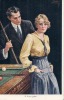 Illustrateur Ruab Gnischaf - Couple Et Billard - Unused TTB - Gnischaf, Ruab