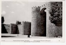 (CPA1768) AVILA . PUERTA DE SAN VICENTE Y MURALLAS .. UNUSED - Ávila