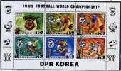 (CL 111 Ter) Corée Du Nord Ob Feuille - "Espana 82" Coupe Du Monde De Foot (lot 26) - 1982 – Espagne