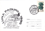 PHEASANTS, FOREST MONTH, 1995, SPECIAL COVER, OBLITERATION CONCORDANTE, ROMANIA - Galline & Gallinaceo