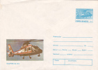 DAUPHIN SA 365 HELICOPTER, 1993, COVER STATIONERY, ENTIER POSTAL, UNUSED, ROMANIA - Helikopters