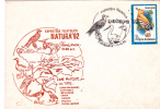 BIRDS, 1992, SPECIAL COVER, OBLITERATION CONCORDANTE, ROMANIA - Ooievaars