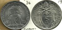 VATICAN 2 LIRE WOMAN FRONT POPE PIUS XII INSIGNIA BACK 1942 YEAR 4 UNC KM36 READ DESCRIPTION CAREFULLY !!! - Vaticaanstad