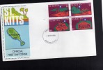 ST. KITTS 1980 CHRISTMAS - NATALE - NOEL - WEIHNACHTEN - NATIVIDAD - NATAL FDC - St.Kitts Und Nevis ( 1983-...)