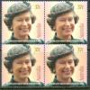 1988 AUSTRALIA QUEEN ELIZABETH 62ND. BIRTHDAY MICHEL: 1111 BLOCK OF 4 MNH ** - Neufs