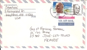 TIMBRE ETATS UNIS SUR LETTRES 1996 AIR MAIL  -  WESTFORD =>  FRANCE - Covers & Documents