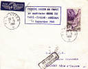 AIR FRANCE : 1° VOL PARIS - DAKAR (SENEGAL) - ABIDJAN (COTE D'IVOIRE) - 1960 - ENVELOPPE Par BOEING 707 - Premiers Vols