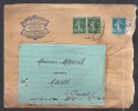 FRANCE 1924 N° Usages Courants  Obl. S./Lettre Entiére - Briefe U. Dokumente