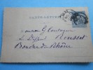 Entier Postal Entier Postaux  Carte-lettre Type Sage 15c ( 90 CL )piquages A: De Lyon Pour Rousset BDR: Juillet 1896 - Kartenbriefe
