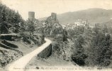 CPA 42 ROCHETAILLEE VUE GENERALE DES RUINES ET L EGLISE 1914 - Rochetaillee